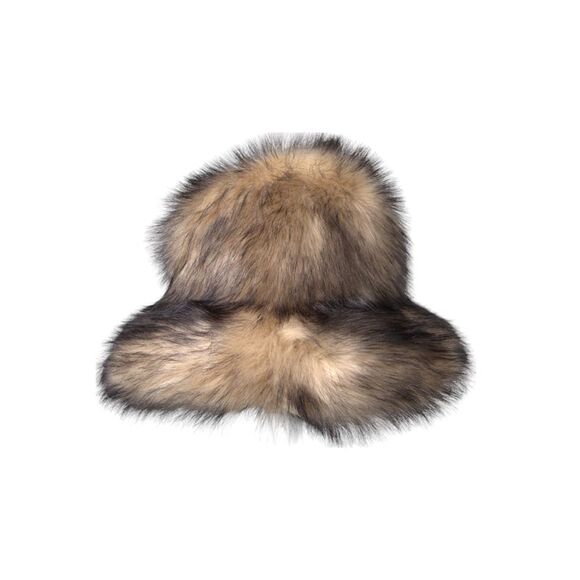 Dolce & Gabbana Brown Faux Fur Modacrylic Fedora Women's Hat